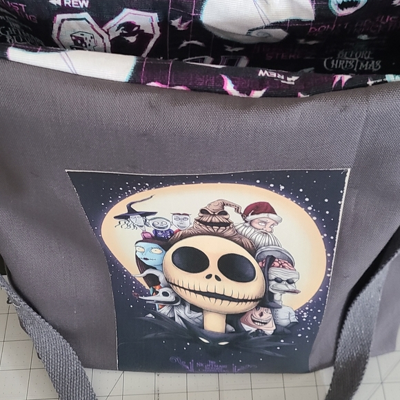 Nightmare before christmas tote bag handmade - Picture 5 of 6